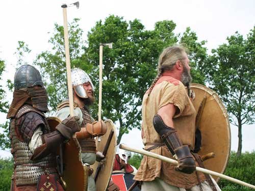 Mittelaltermarktkropp die Krieger